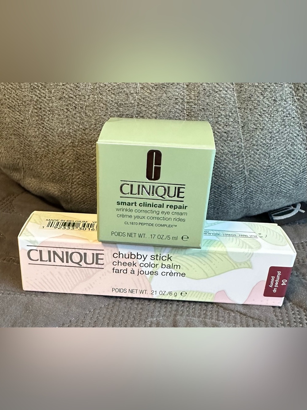 New Clinique Chubby Stick Cheek Color Balm and Smart Clinical Repair Eye Cream